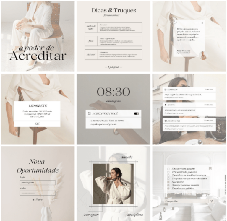 Pack de artes minimalista