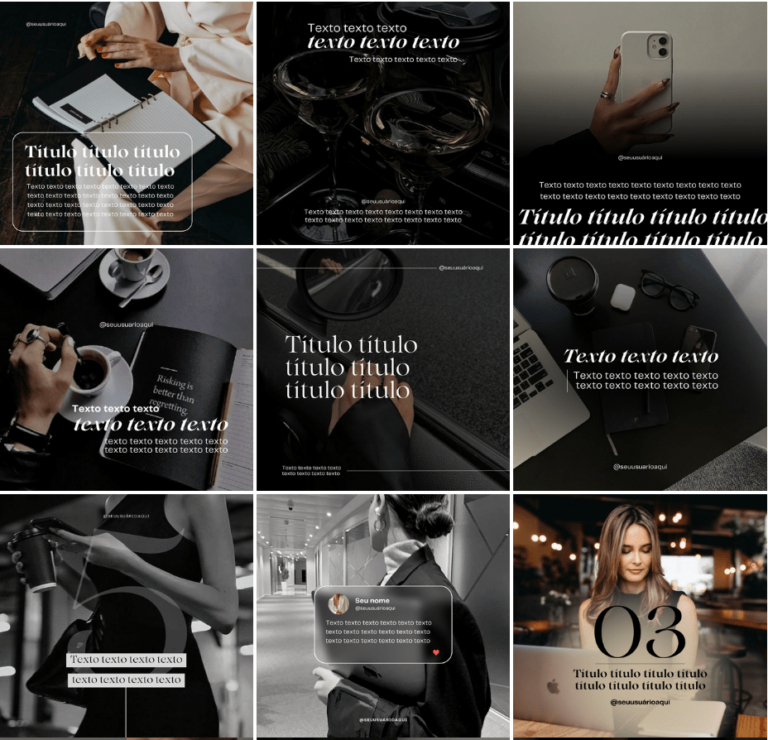 Pack de artes minimalista